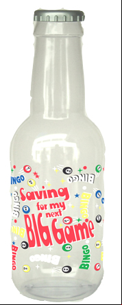 Bingo Bottle Bank Bingo, Nut, Cap, hat, novelty,bank